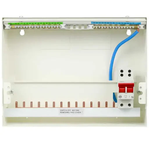 Wylex Metal Consumer Unit 100A C/W/ SPD