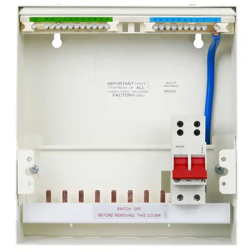 Wylex Metal Consumer Unit 100A C/W/ SPD