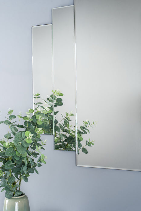 002ODE8888 Rectangle Stepped Mirror 88 x 88cm