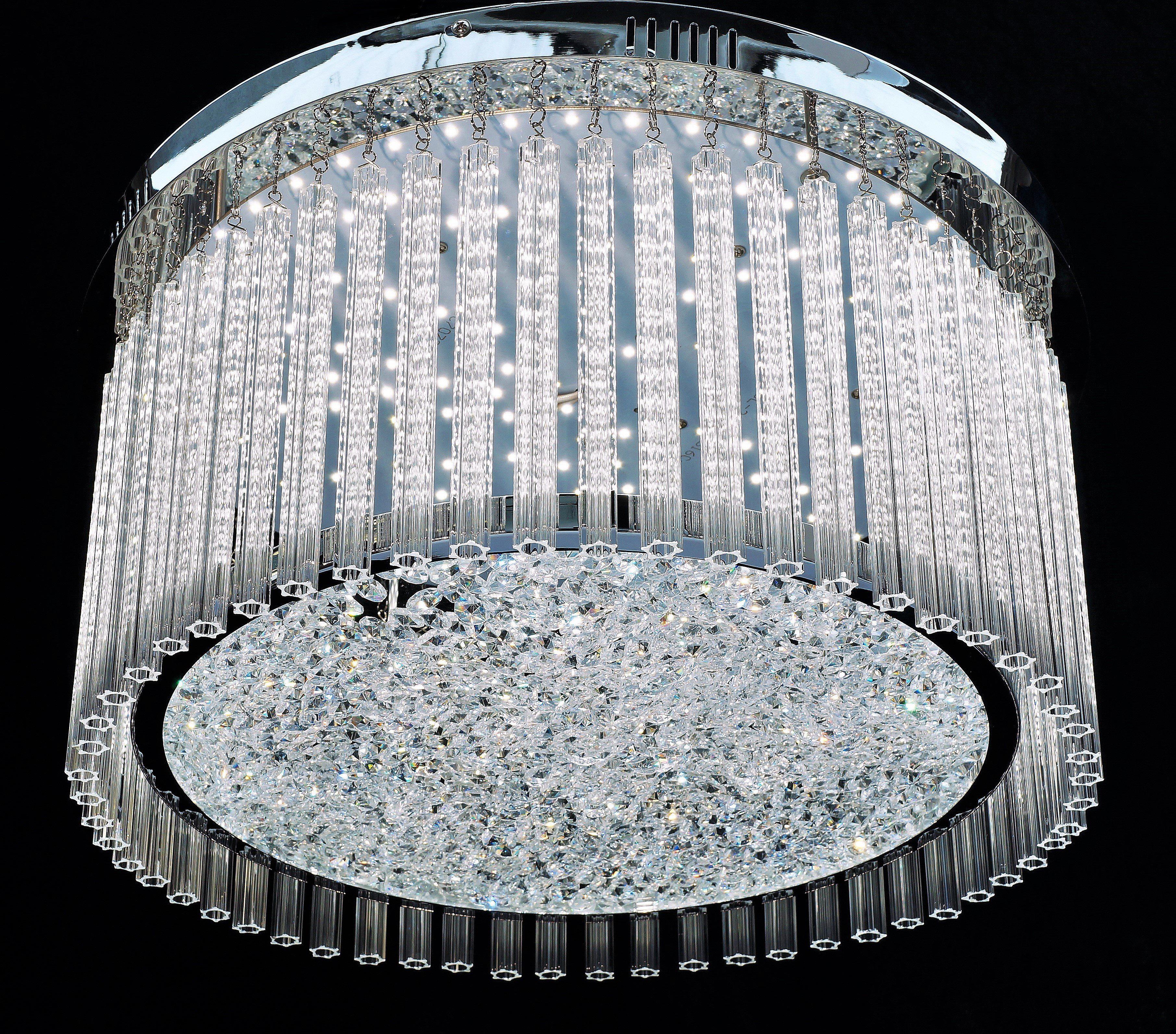 008/45/150 Circle 45cm Flush Light Polished Chrome