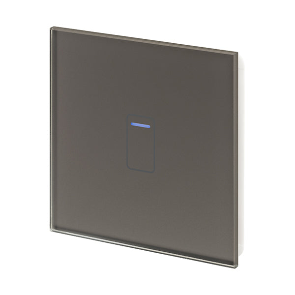 Retrotouch Crystal Touch Dimmer Switch 240v 1G 2W Grey
