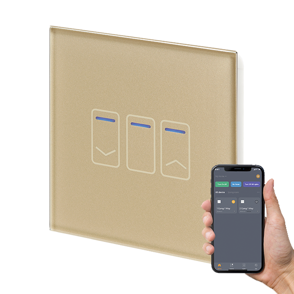 Retrotouch Crystal+ Touch Dimmer WIFI Switch 240v 1G Brass