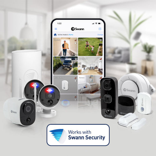 Swann SecureAlert 4K HD Wi-Fi NVR Security System 2 Bullet Cameras and NVR