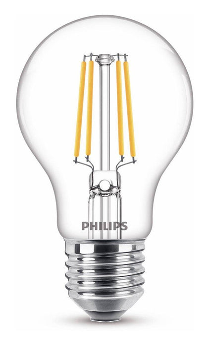 Philips Classic LED 40W A60 E27 Warm White, Non Dimmable Bulbs - Pack of 6