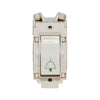 Crabtree 10A Retractive Grid Switch Printed 'Bell Symbol'