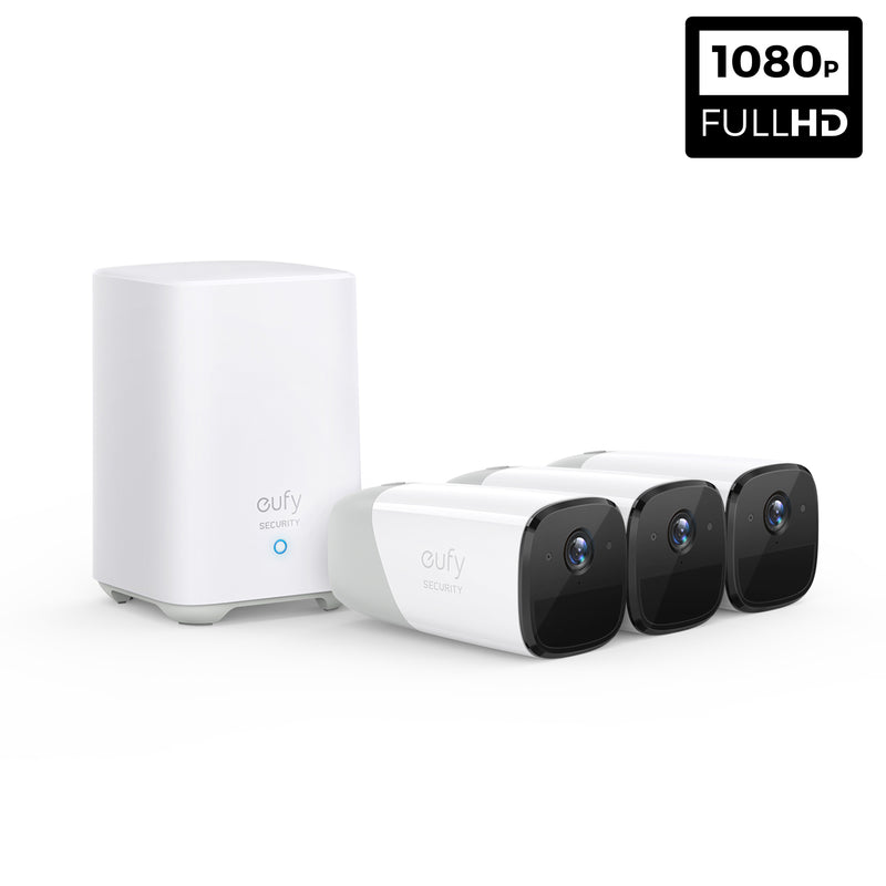 EufyCam 2  - 3 Cam Kit with HomeBase 2 (1080p)