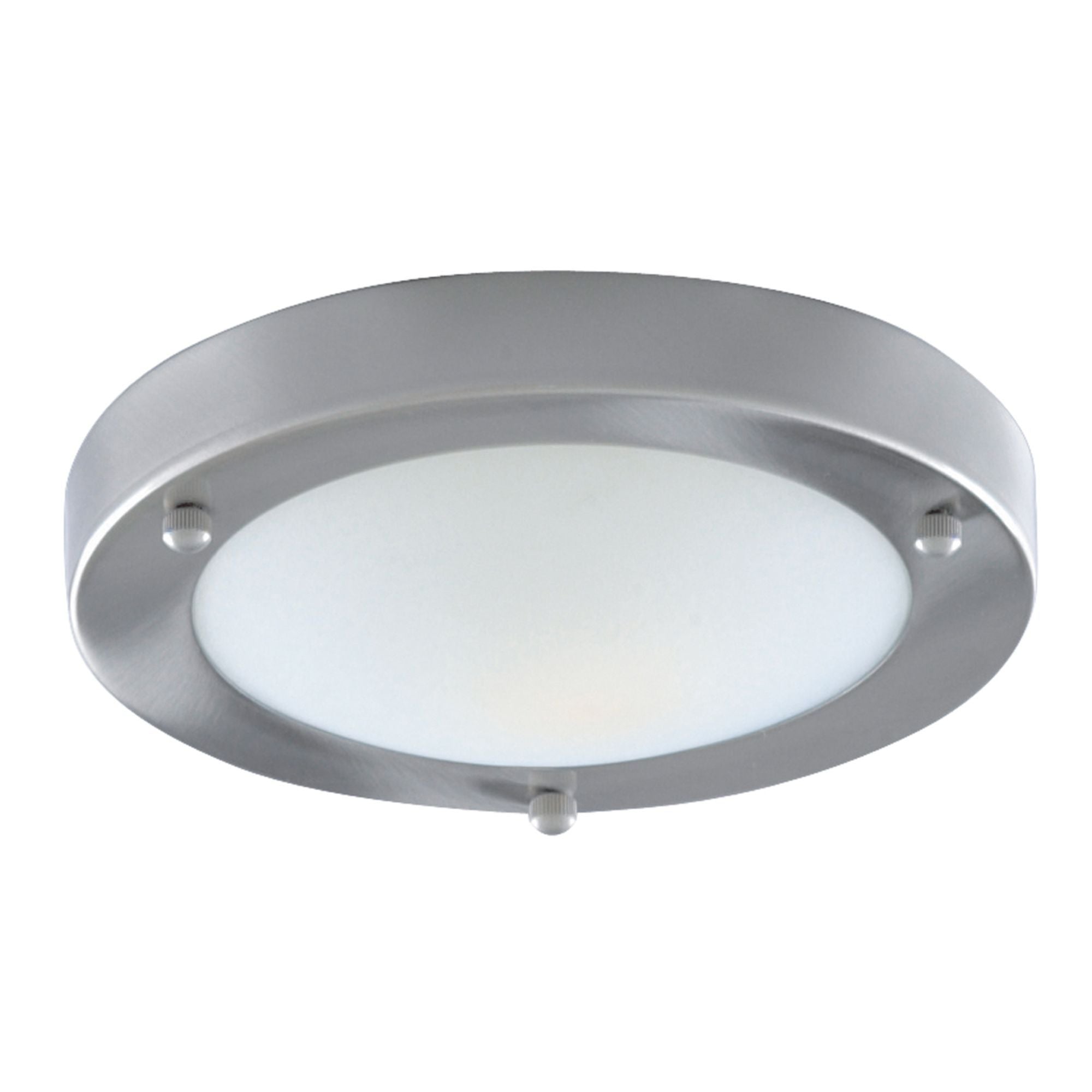 1131-31SS Bathroom Flush Ceiling Light Satin Silver