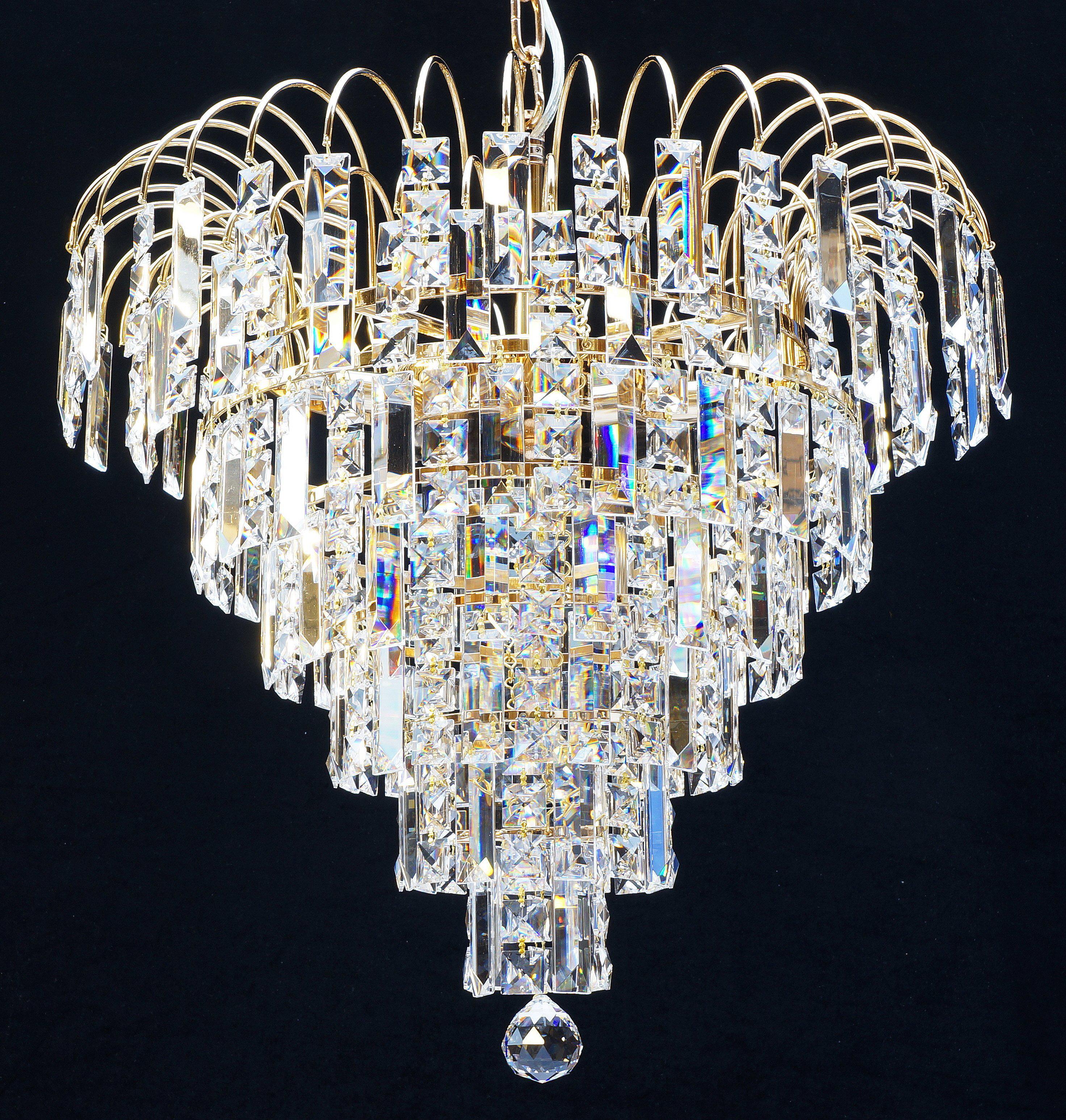 125/50/8 Bocelli 8 Light Suspended Light French Gold