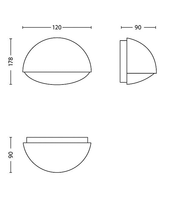 Philips myGarden 1x3W 230V Dust Wall Lantern Antracite