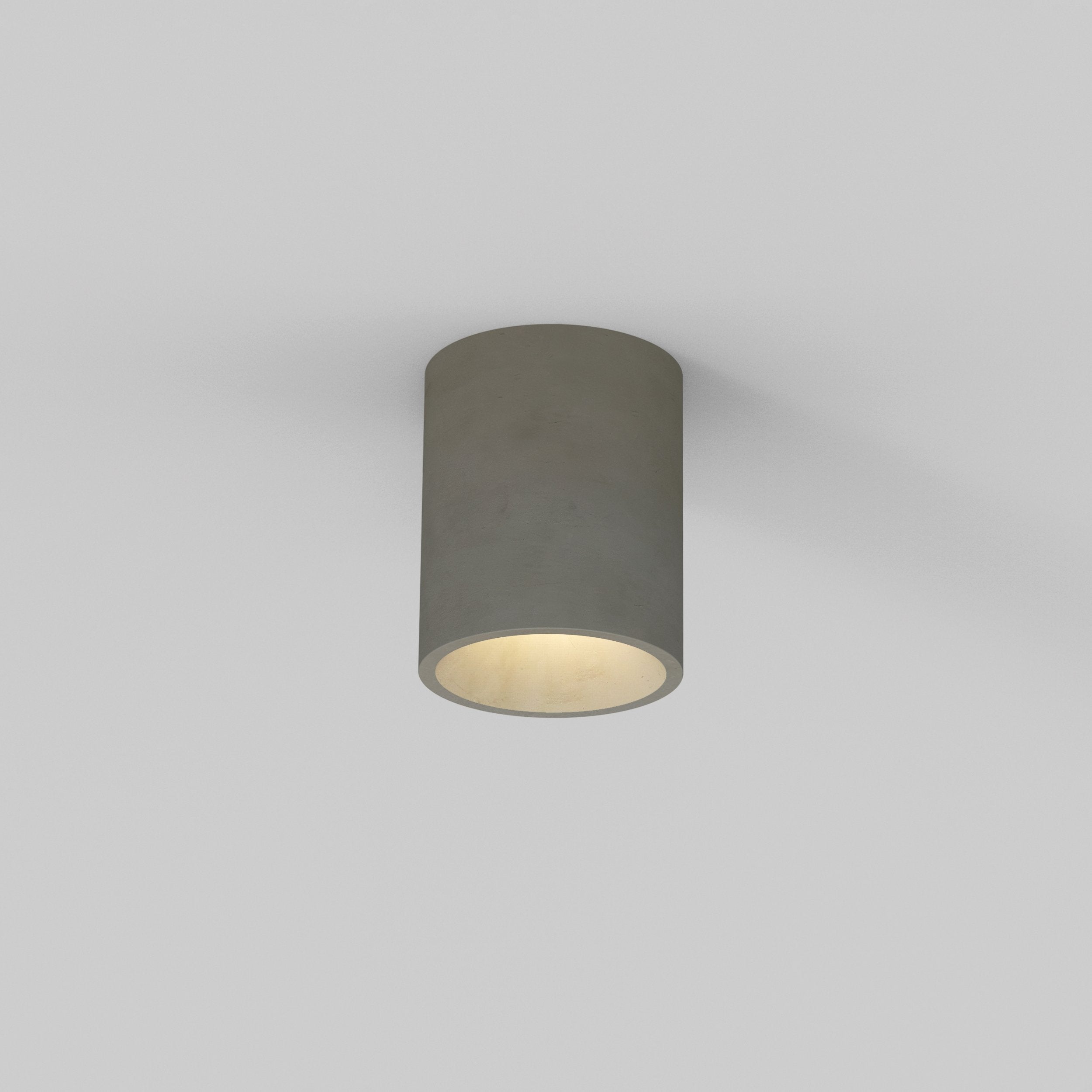 1326014 Kos Round Outdoor Flush Light Concrete