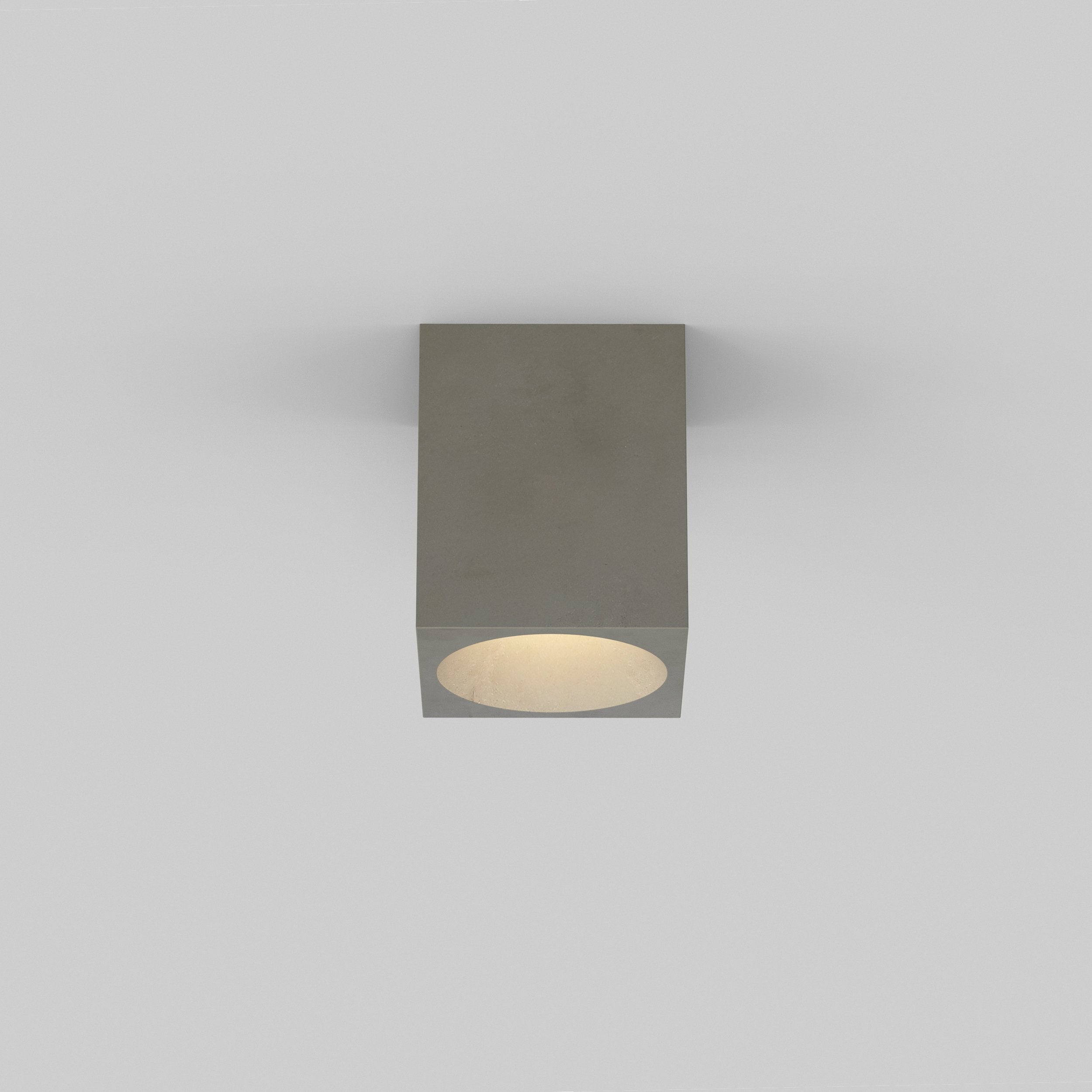 1326015 Kos Square Outdoor Flush Light Concrete