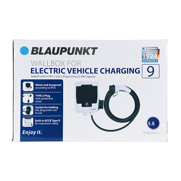 Blaupunkt EV Charging Cable A1P32AT1 - Type 1 to Type 2 Cable 32A 1P 8m