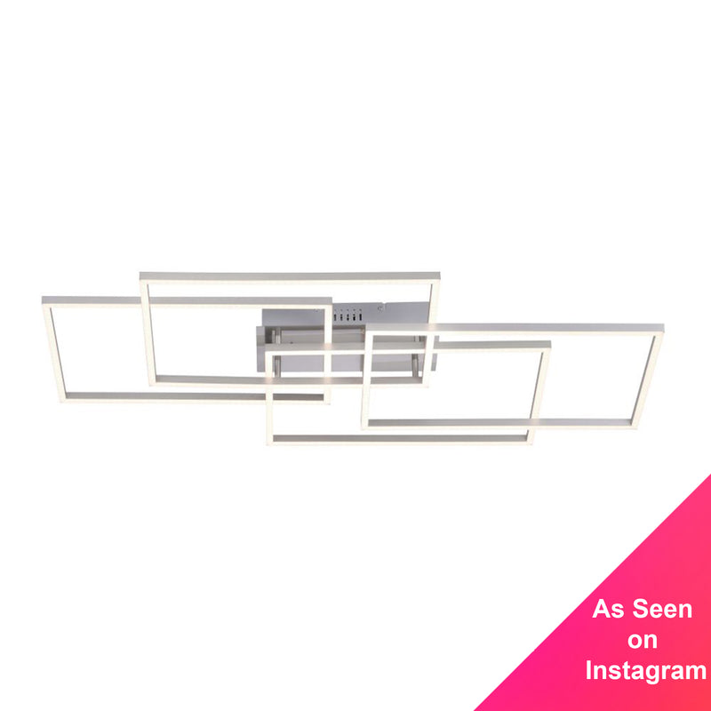 5515141 4 Light LED Flush Ceiling Fitting - Colour Changing with Remote