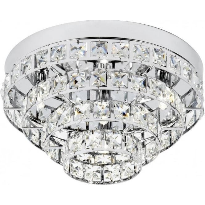 Endon MOTOWN-4CH Motown 4 Light Chrome Flush Light