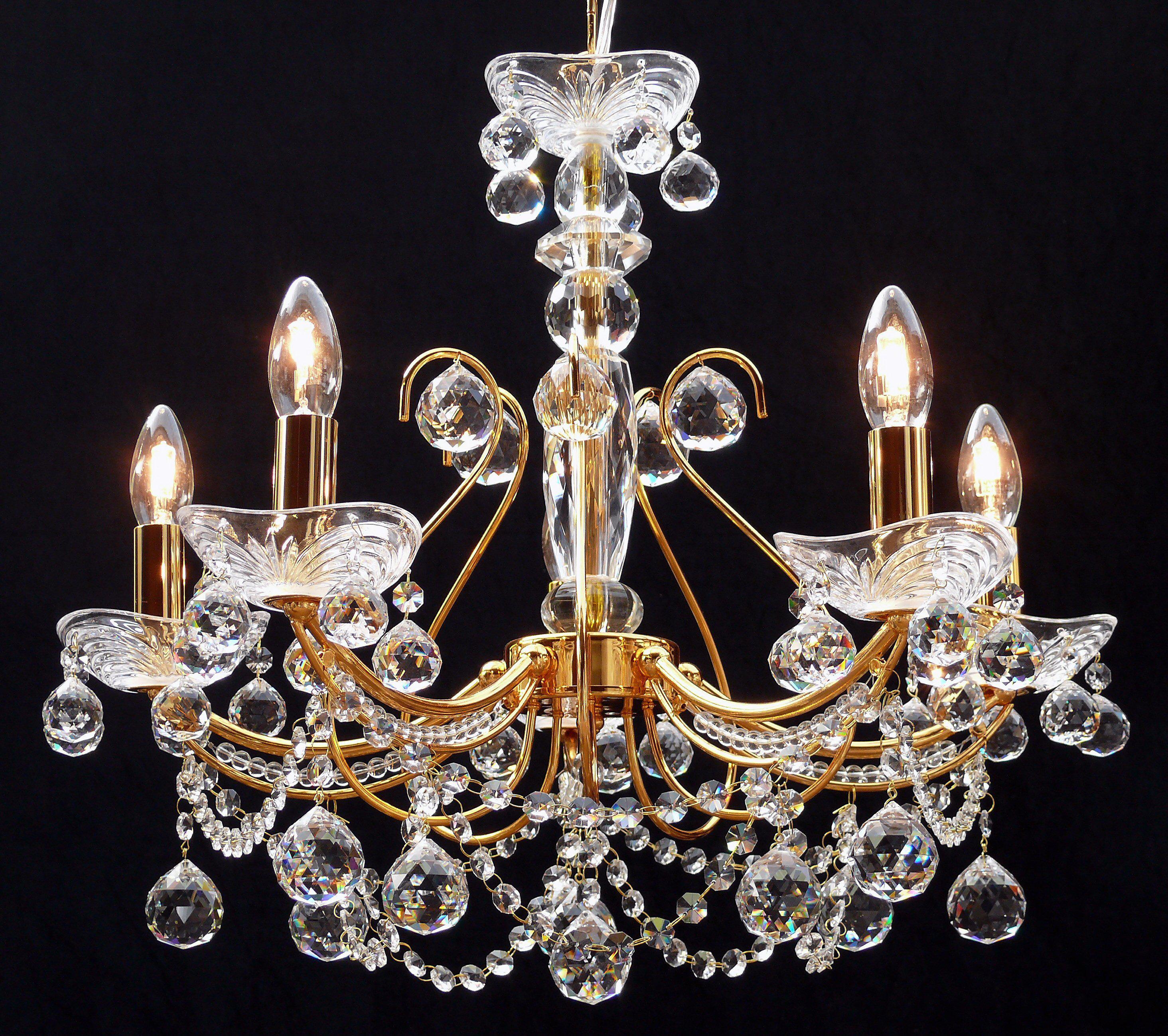 B-1525/5 Concerto 5 Light Multi Arm Light French Gold