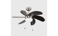 MiniSun 18578 Typhoon Brushed Chrome 30" Ceiling Fan with Light - SND Electrical Ltd