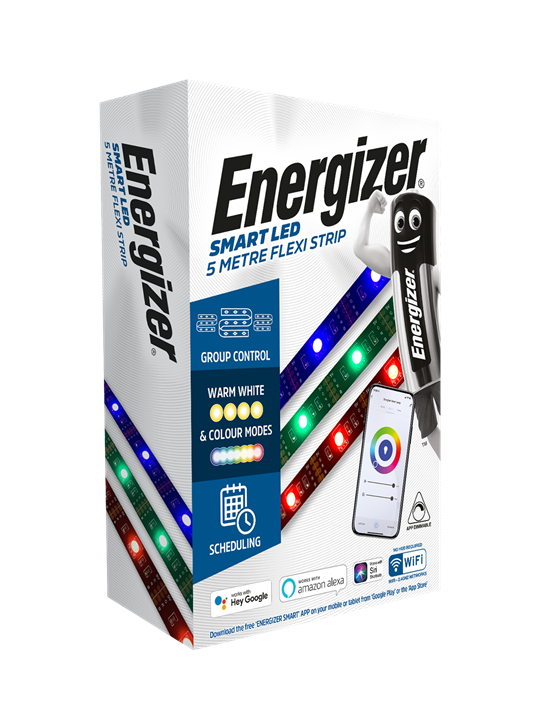Energizer Smart 5m Flexi Strip Lights RGB+CCT IP65 - S17164 (UK)