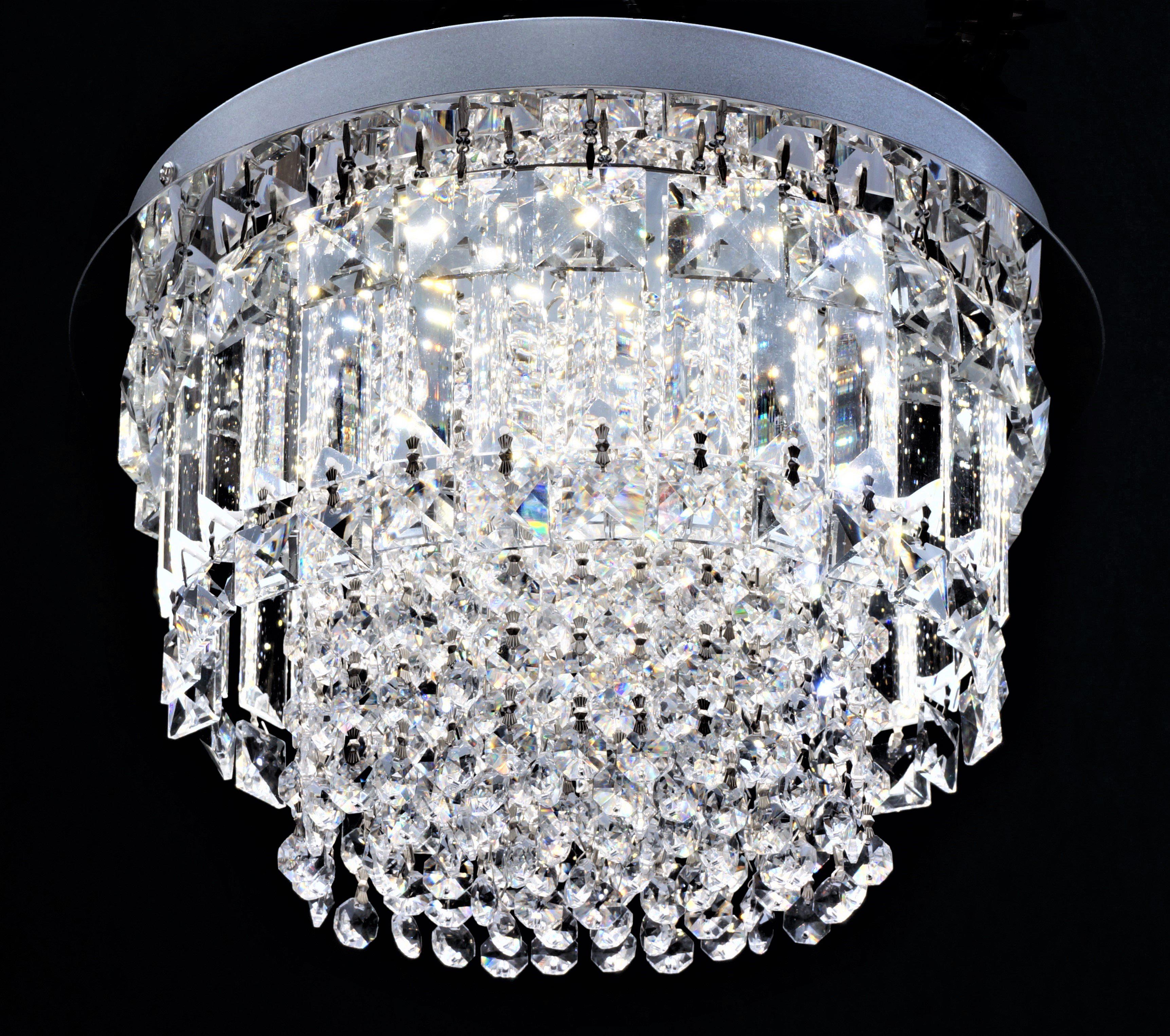 200/30 Circular Flush 30cm Light Polished Chrome