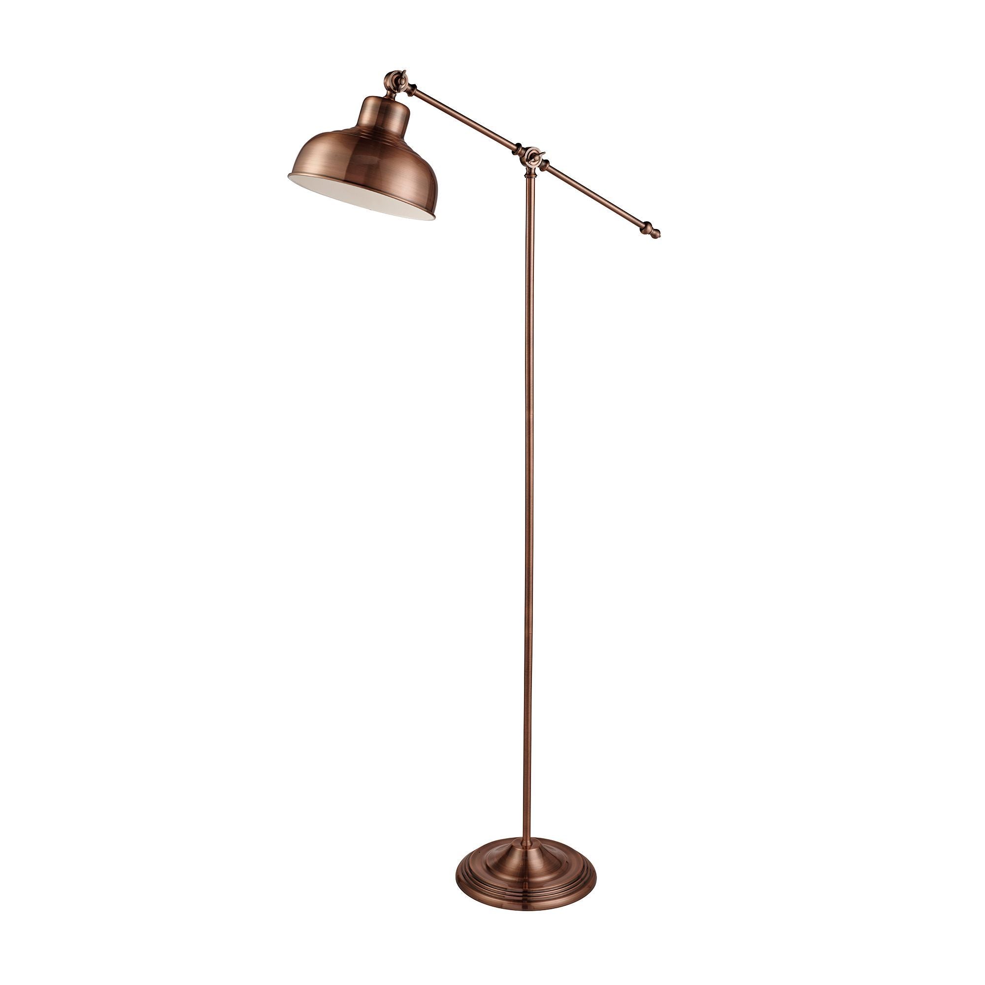 2028CU Macbeth Copper Adjustable Floor Lamp