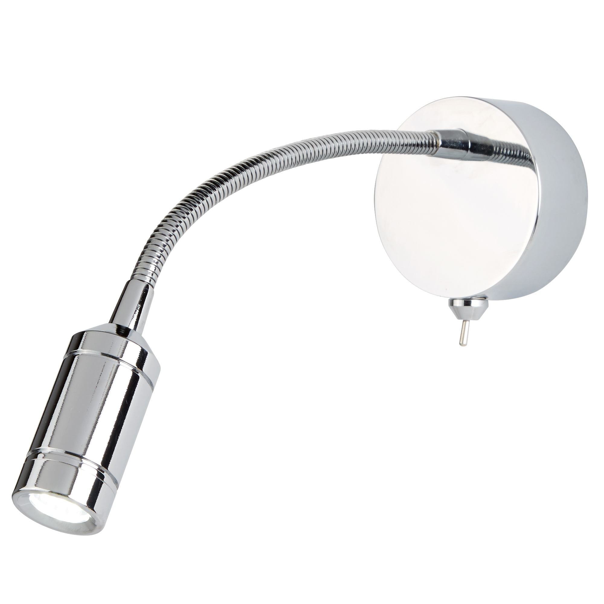2256CC LED ADJUSTABLE WALL LIGHT FLEXI ARM CHROME