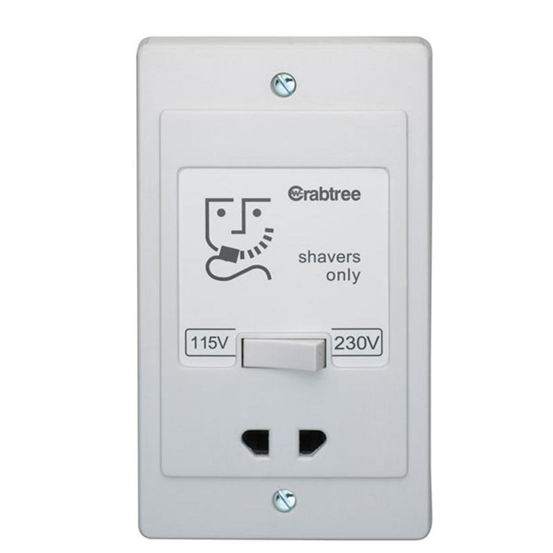 Crabtree Capital 2400 115/240V Shaver Unit - SND Electrical Ltd