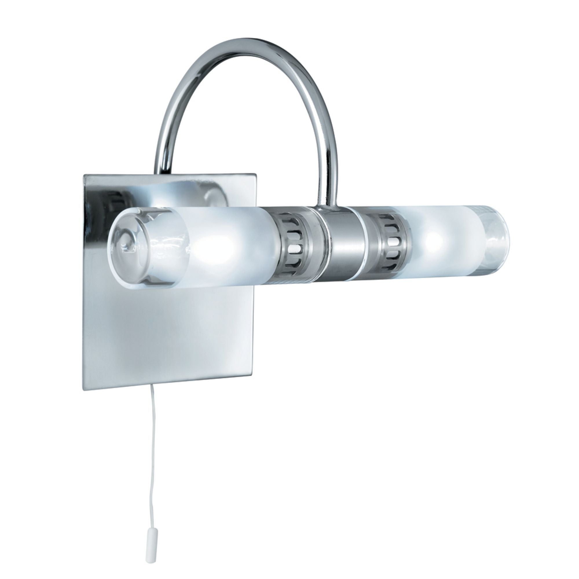 2555CC-LED Lima Bathroom 2 Light Wall Light Chrome
