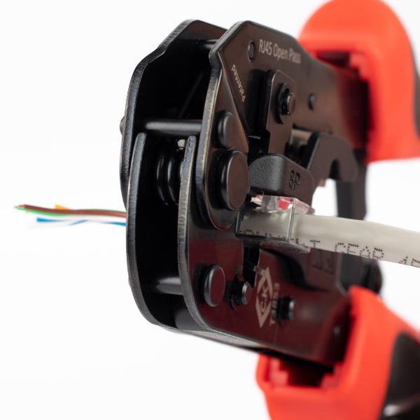 CK Tools T3853 Ratchet Crimping Pliers | 8P Pass Thru Mod