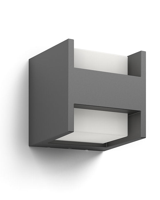 Philips Arbour H Wall Lantern Antracite 2x4.5W