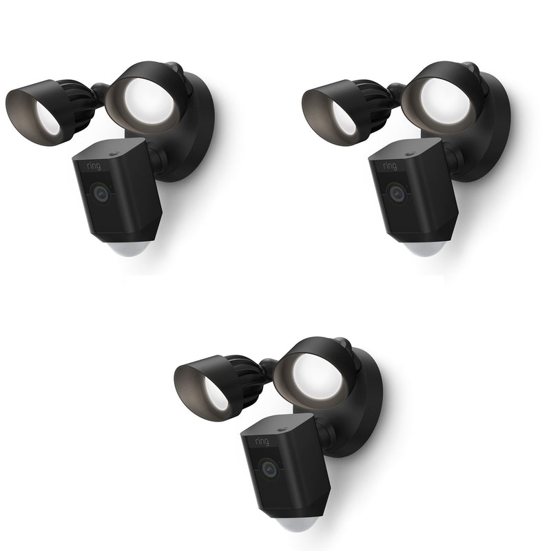Ring Floodlight Cam Wired Plus Black