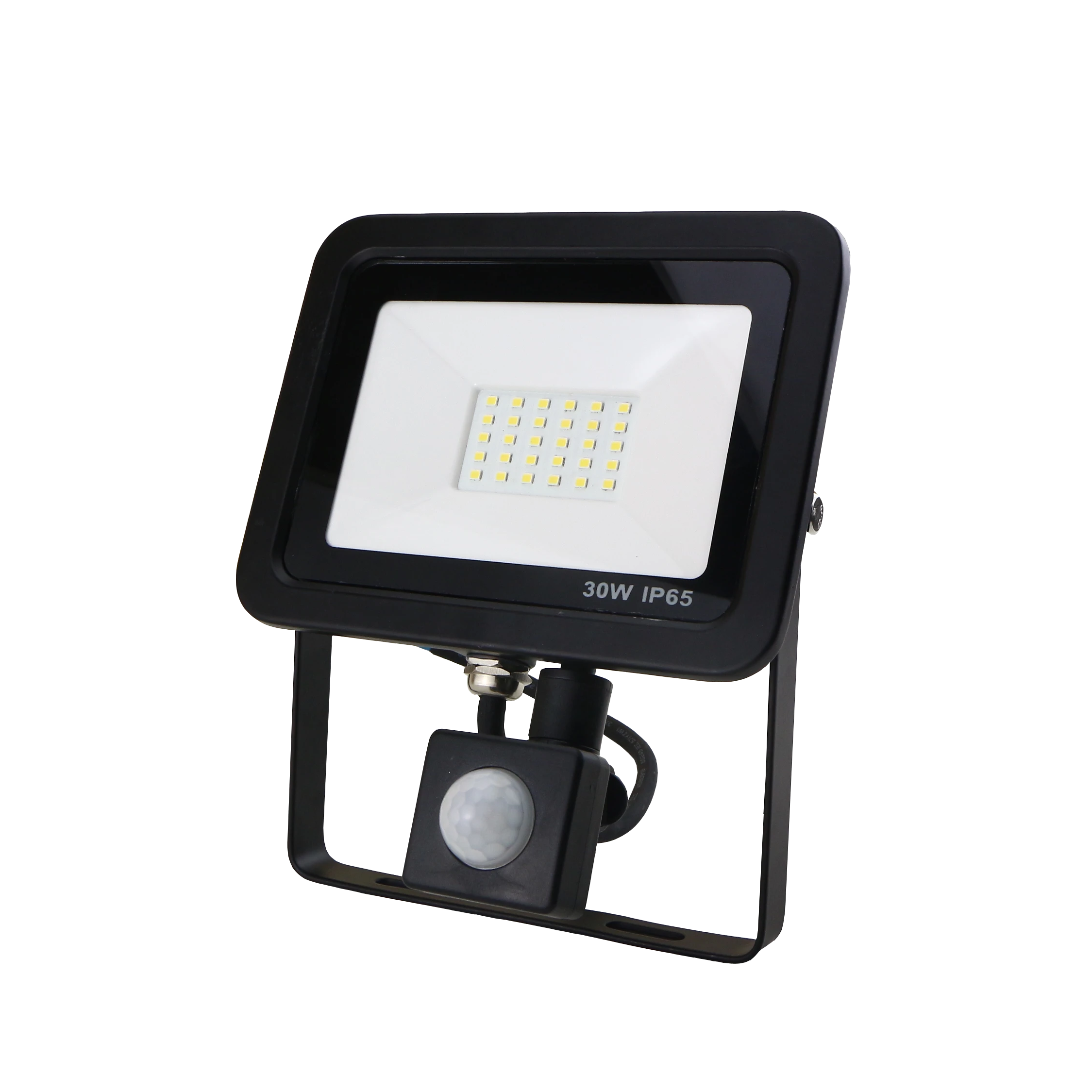 Megalux 30w Floodlight 6000k Black (PIR)