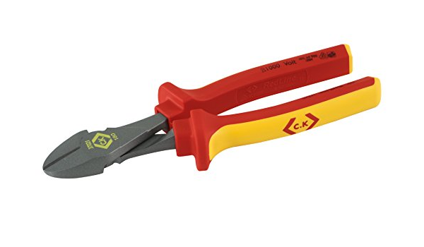 CK Tools T37021 180mm VDE High Leverage Side Cutters