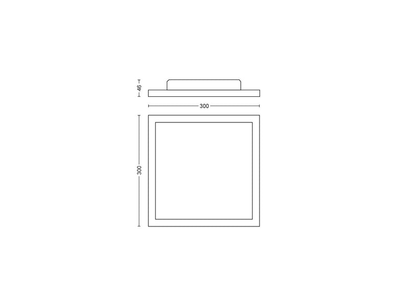 Philips Aurelle Hue Panel 19W Square Ceiling Light - White