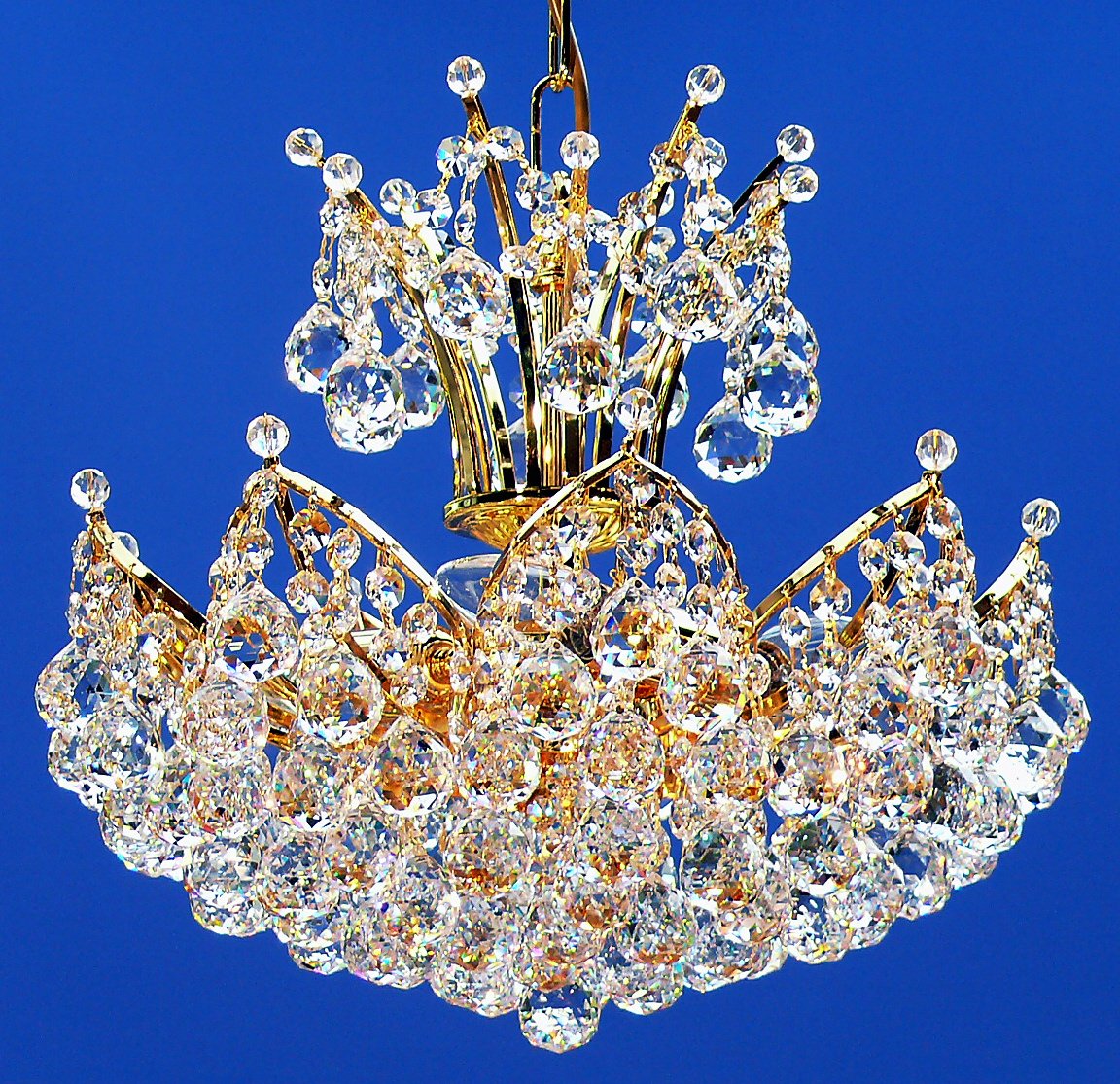 Fantastic Lighting Domingo 4 Light Suspended Light French Gold