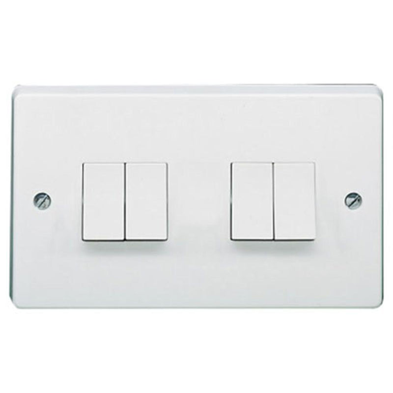 Crabtree Capital 4174 10Ax 4 Gang 2 Way Switch - SND Electrical Ltd