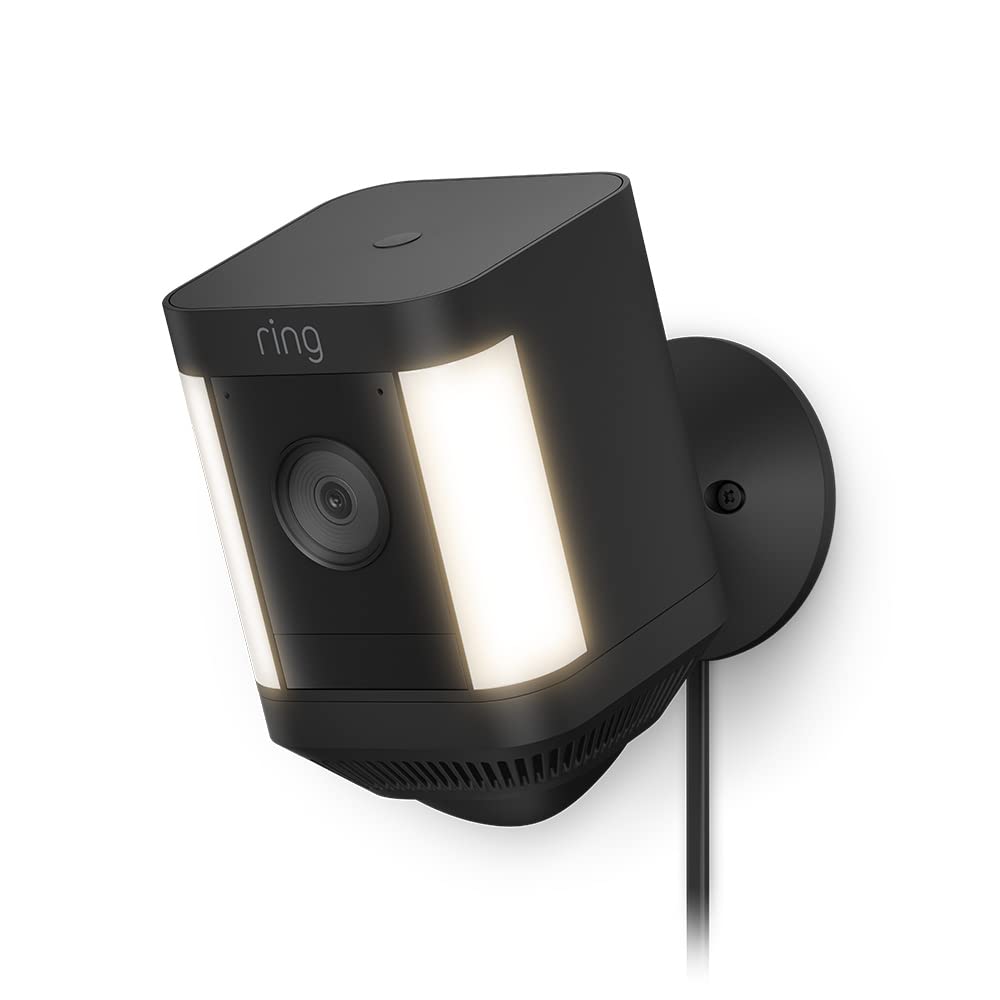 Ring Spotlight Cam Plus (3 Pin UK) Plug-In Black
