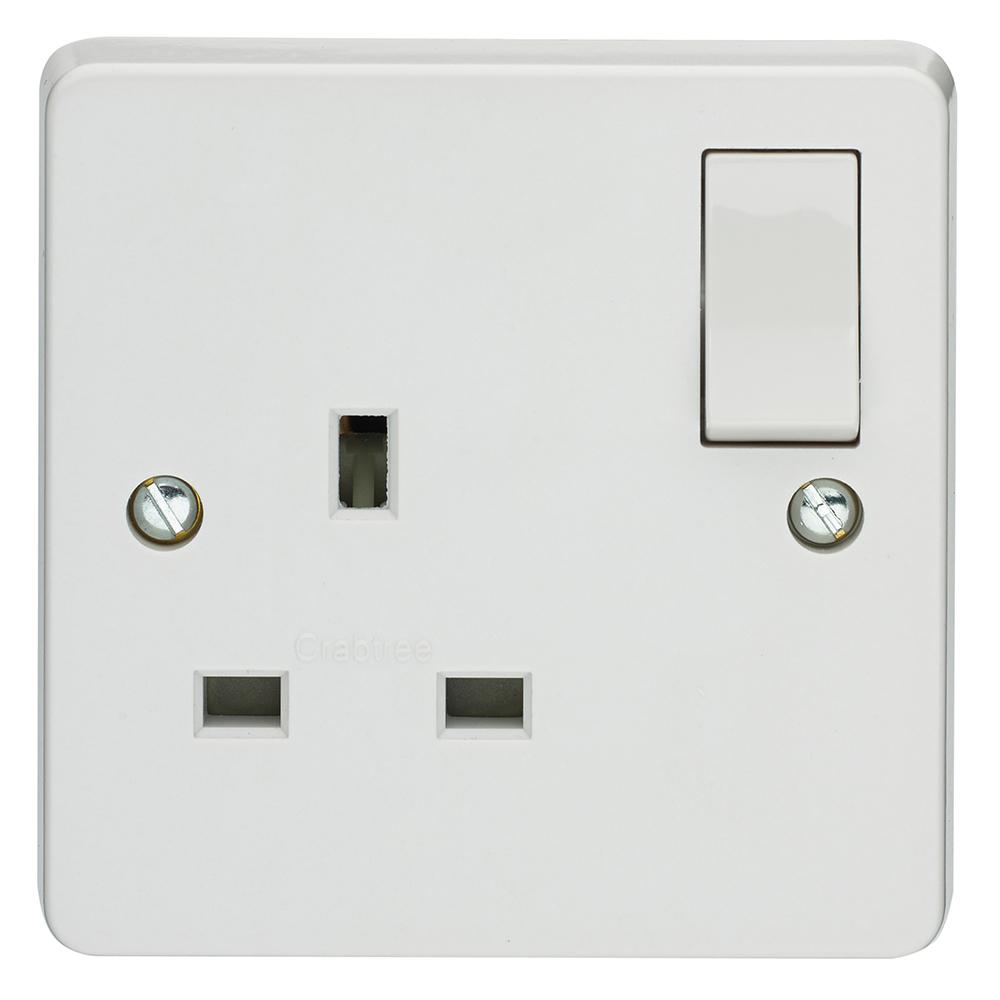Crabtree Capital 4304/D 13A 1 Gang Dp Switched Socket
