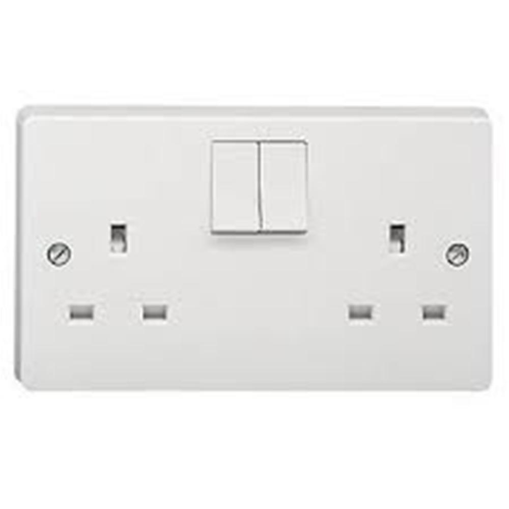 Crabtree Capital 4306/D 13A 2 Gang Dp Switched Socket