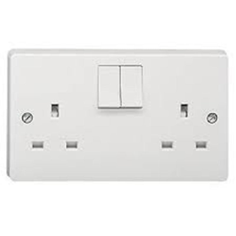 Crabtree Capital 4306/D 13A 2 Gang Dp Switched Socket - SND Electrical Ltd