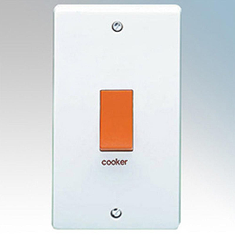 Crabtree Capital 4500/1 50A Dp Switch Marked Cooker - SND Electrical Ltd