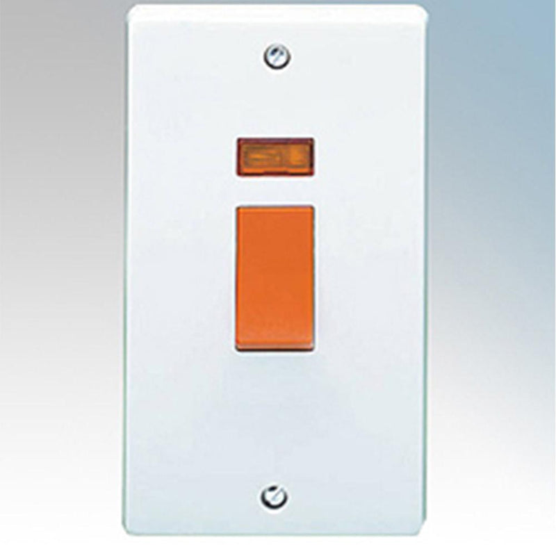 Crabtree Capital 4500/3 50A Dp Switch & Neon - SND Electrical Ltd
