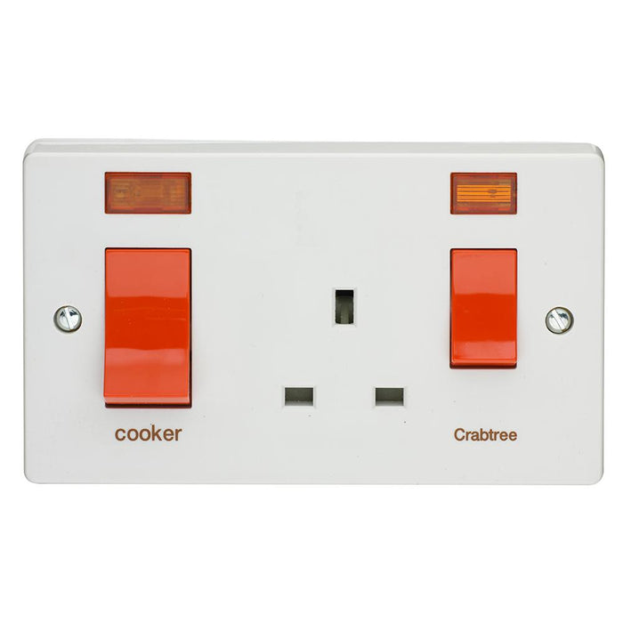 Crabtree Capital 4521/31 45A Slim Cooker Control Unit & Neon - SND Electrical Ltd