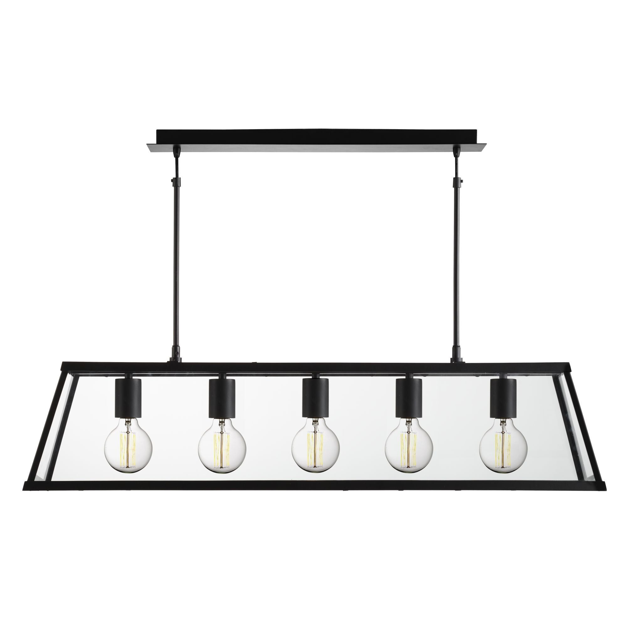 4614-5BK Voyager Matt Black Bar Pendant