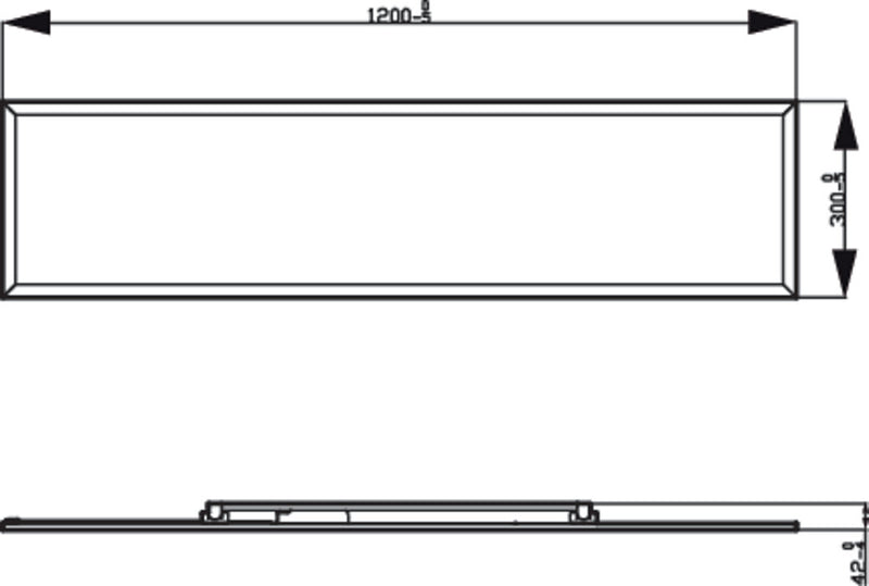 Philips CL560 Functional Ceiling Light, Rectangular Panel 36W 27K - White