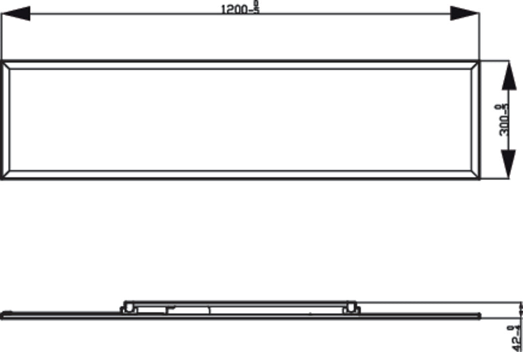 Philips CL560 Functional Ceiling Light, Rectangular Panel 36W 40K - White