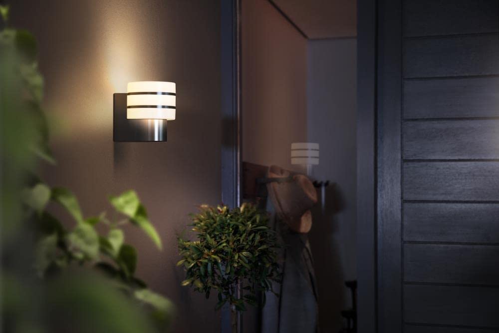 Philips Tuar Hue Outdoor Wall Lantern - Inox