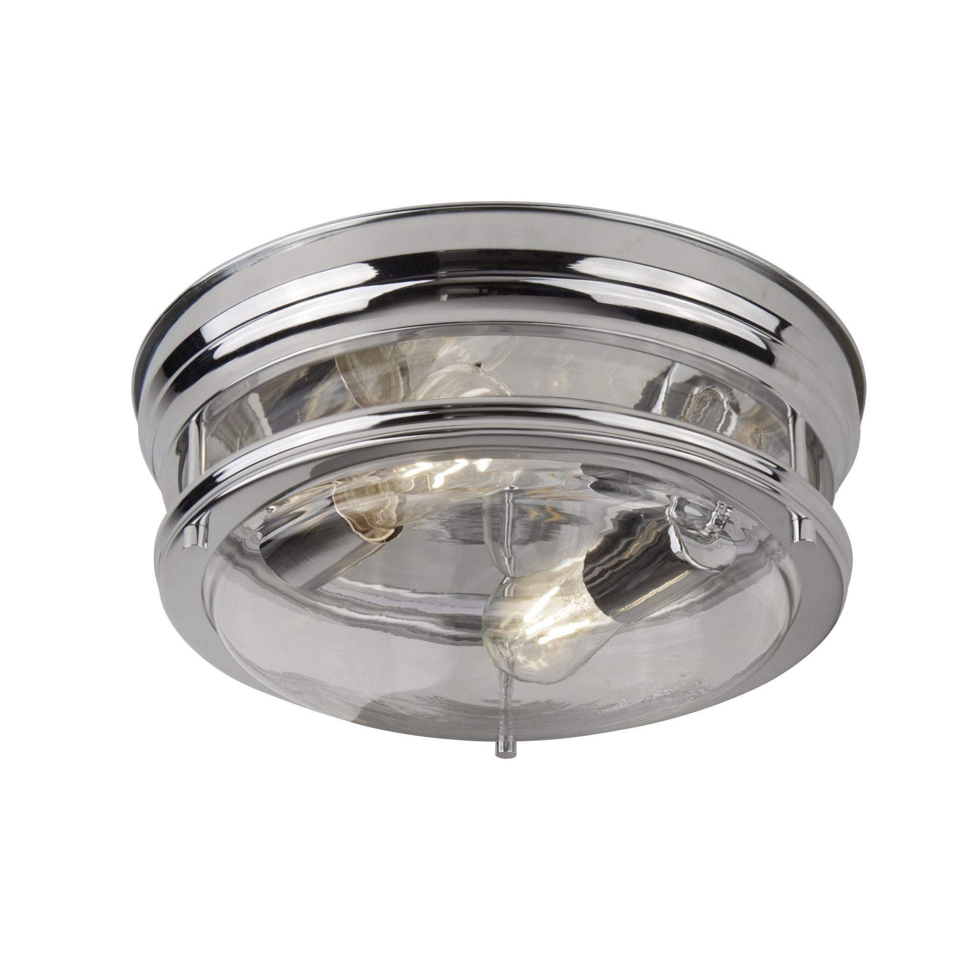 5182CC Edinburgh 2 Light Bathroom Flush Ceiling Light Chrome