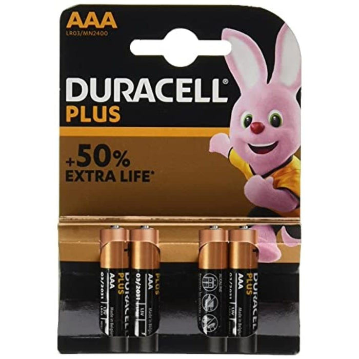 DURACELL AAA Alkaline Batteries 1.5V (4 Pack)