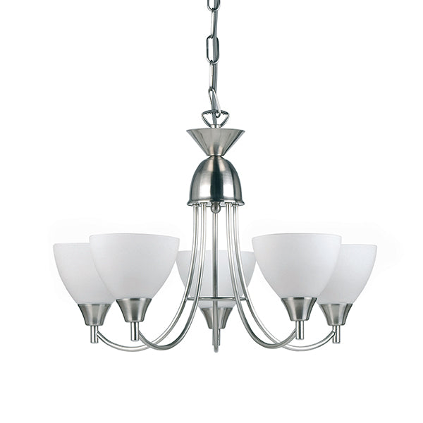 1805-5SC Alton 5 Light Satin Chrome Multi Light Pendant