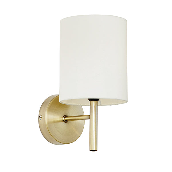 BRIO-1WBAB Brio 1 Light Antique Brass Wall Light
