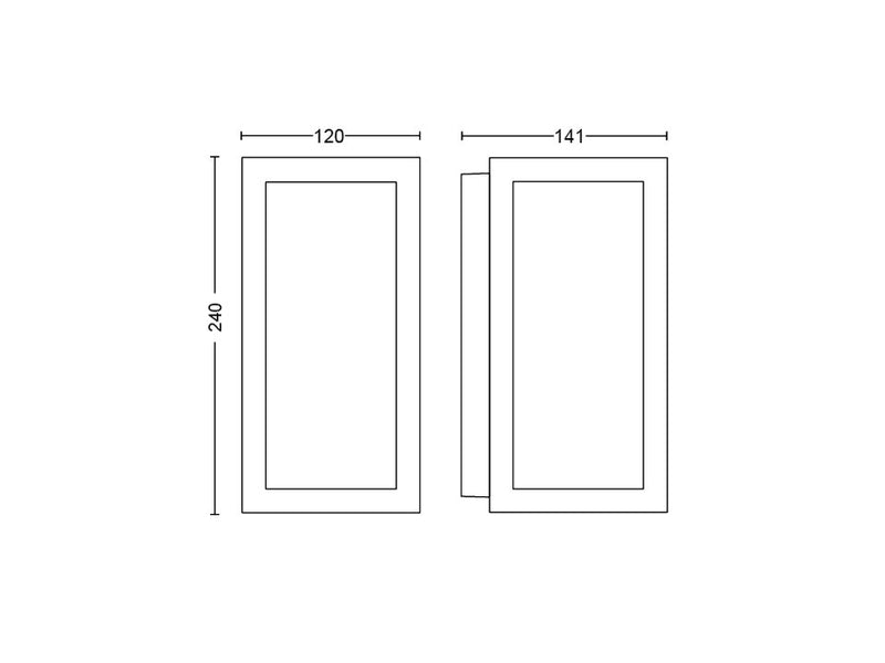 Philips Impress Hue White & Colour Ambience LV Wall Lantern